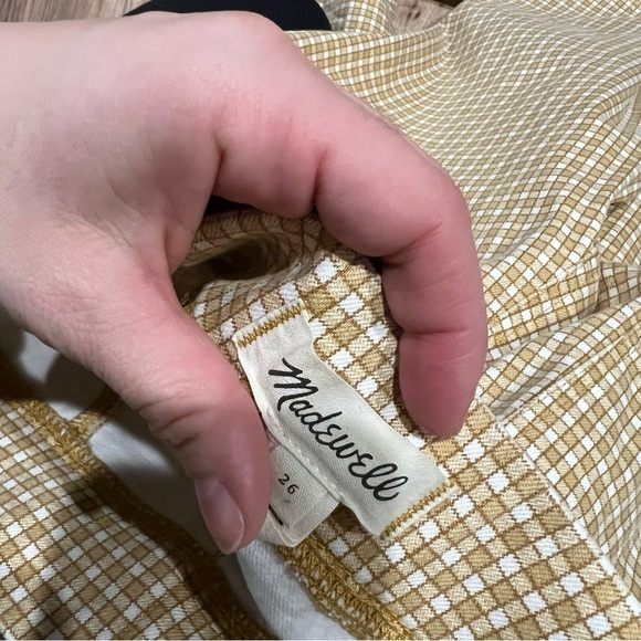 Madewell Pull-On Skinny Flare Jeans in Mini Check - Picture 10 of 12